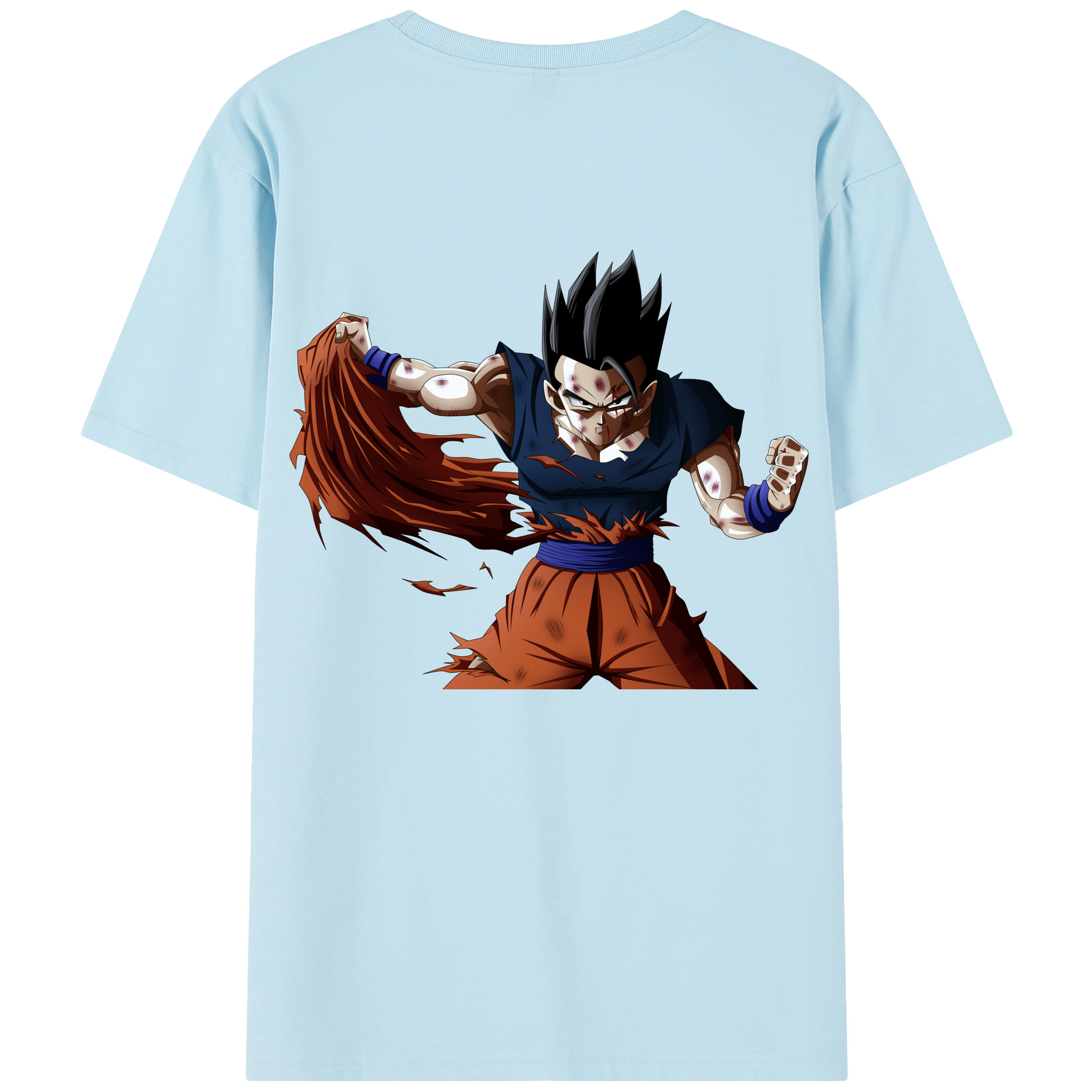 （画像用） ドラゴンボール ベジータ四世（Bejīta Yonsei）DRAGON BALL Vegeta IV 綿100％半袖Tシャツ（背面プリント）